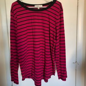 Woman’s XL long sleeved striped shirt